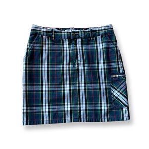 Tommy Hilfiger Women's Sz 6 Straight & Pencil Skirt Green Plaid M: 31"Wx17"L